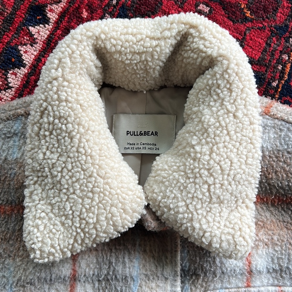 Plaid Button Jacket - Pull & Bear - image 4